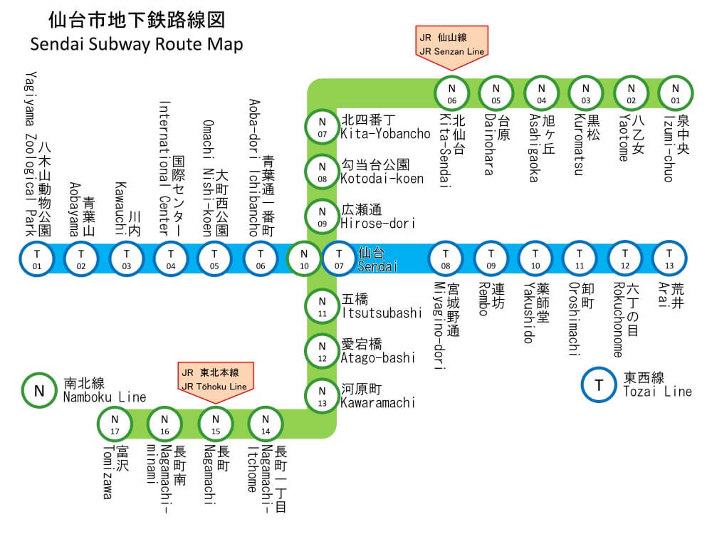 仙台 地下鉄 南北 線 時刻 表