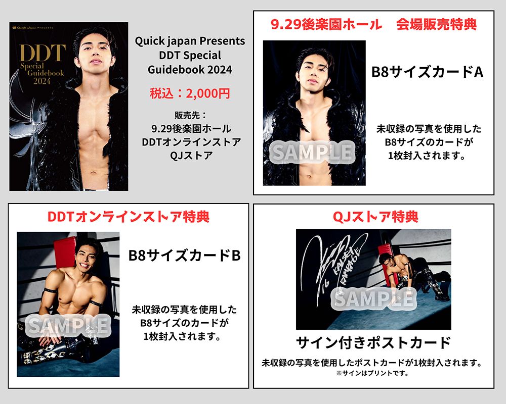 武知海青『Quick japan Presents DDT Special Guidebook 2024』