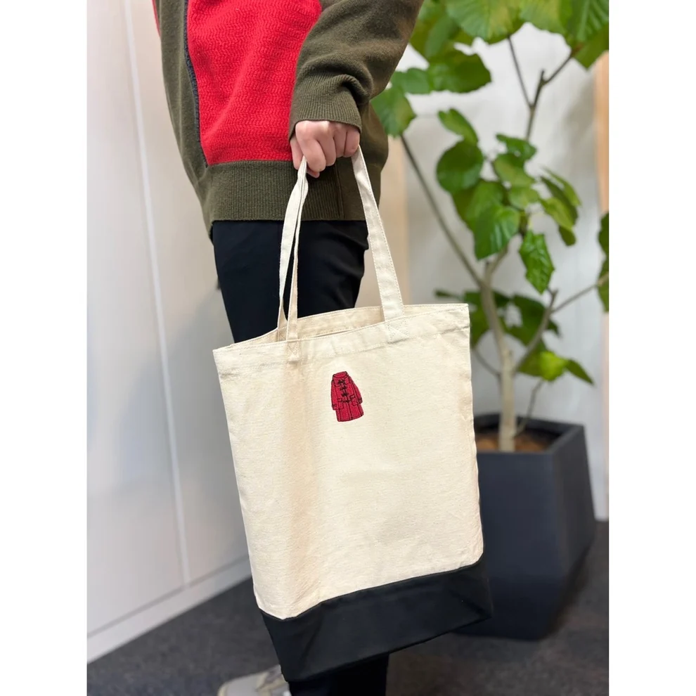 よしもとよしとも『完本 青い車』オリジナル刺繍トートバッグ