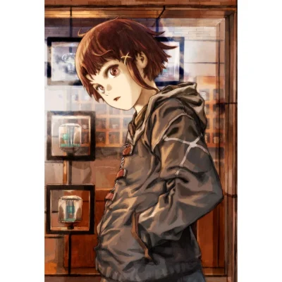 安倍吉俊『serial experiments lain』描き下ろしキャンバスボード