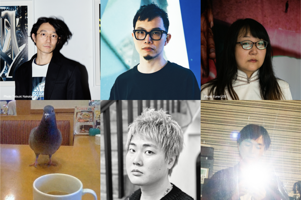 小林健太キュレーション『Before Meaning _ 原風景』左上から時計回り）小林健太、児嶋啓多、RyuIka、齋藤裕太、瀬口真司、藤江龍之介